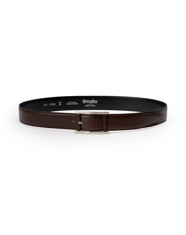 Brown belt with buckle signed 30MM CHANDON 