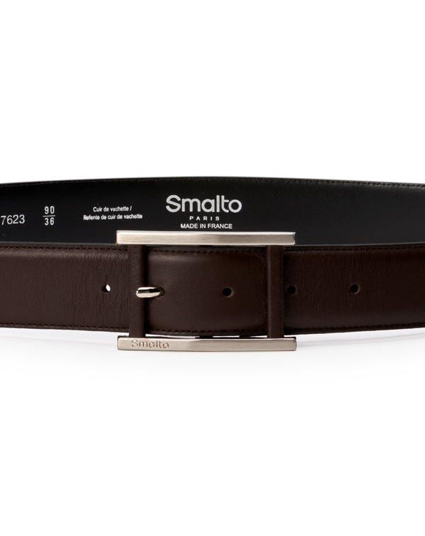 Brown belt with buckle signed 30MM CHANDON 