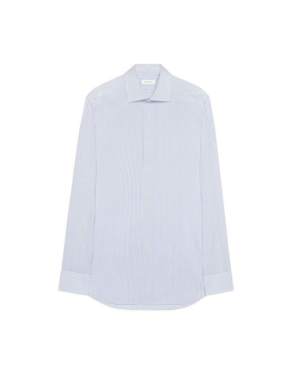Formal shirt with white thin stripes FRANCOIS
