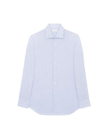 Chemise formelle Francois micro-carreaux blanc/ciel