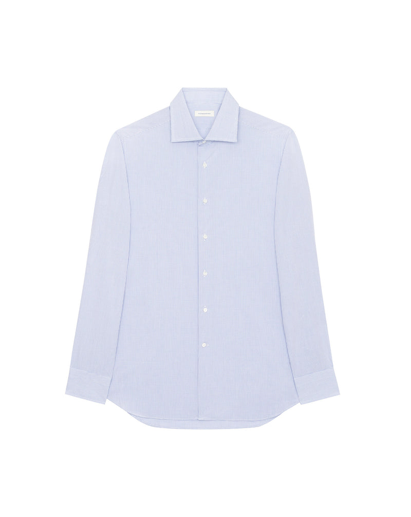 Chemise formelle Francois micro-carreaux blanc/ciel