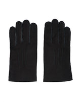 Black woolly skin gloves Alpanache