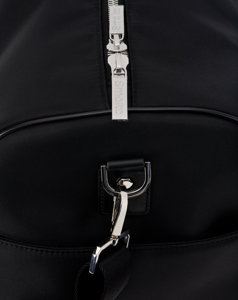 48H nylon and leather black bag HOLLING 