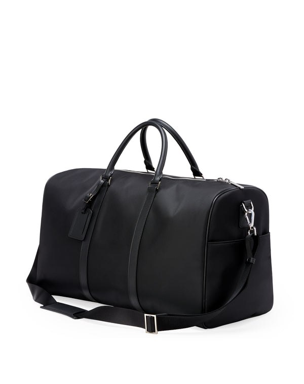 48H nylon and leather black bag HOLLING 