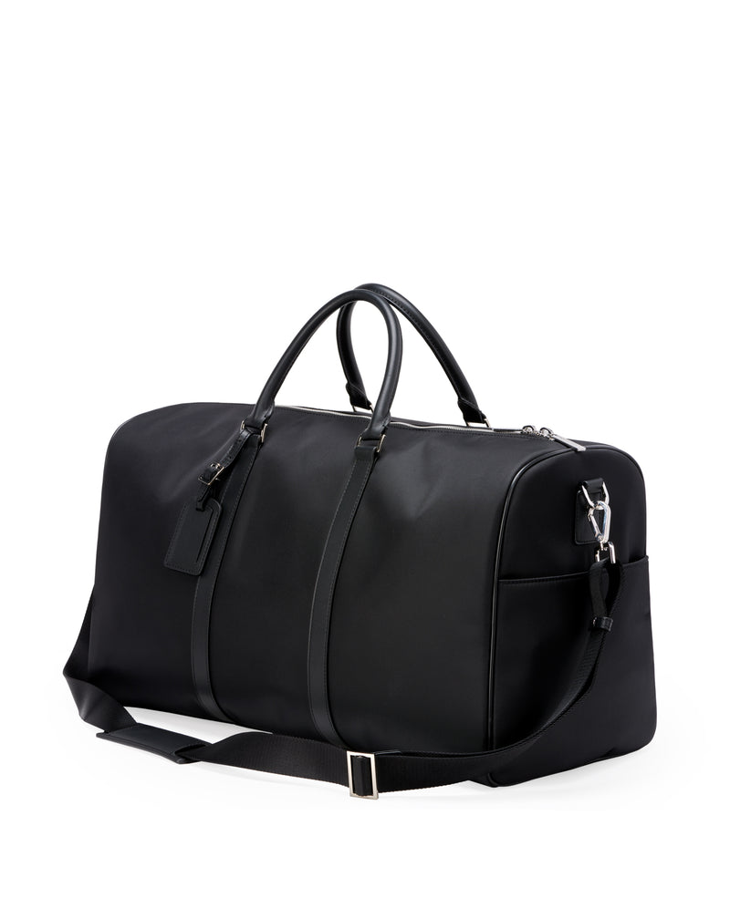 48H nylon and leather black bag HOLLING 