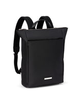 Nylon and leather black backpack HUEZ