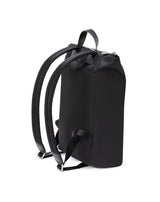 Nylon and leather black backpack HUEZ