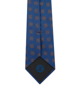 Cobalt blue silk tie Adol 
