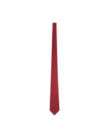 Burgundy silk and cotton tie Angelo 