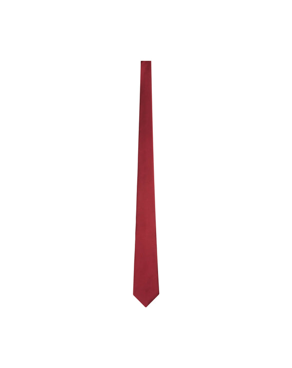 Cravate soie et coton Angelo Bordeaux uni