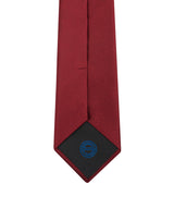 Burgundy silk and cotton tie Angelo 