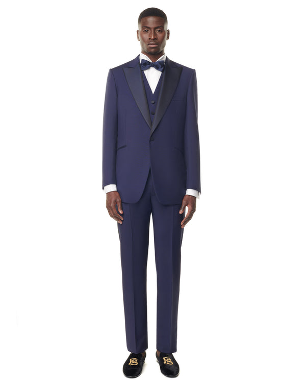 Dark blue pointed collar BLACKICE Tuxedo