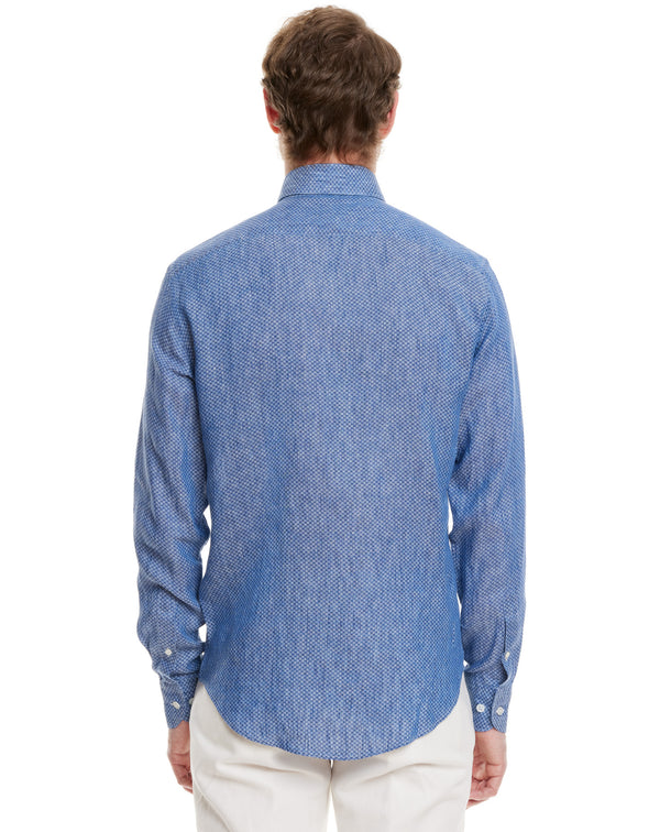 Blue patterned SAINT TROPEZ shirt