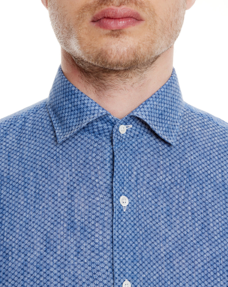 Blue patterned SAINT TROPEZ shirt