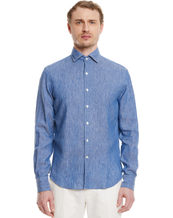 Blue patterned SAINT TROPEZ shirt