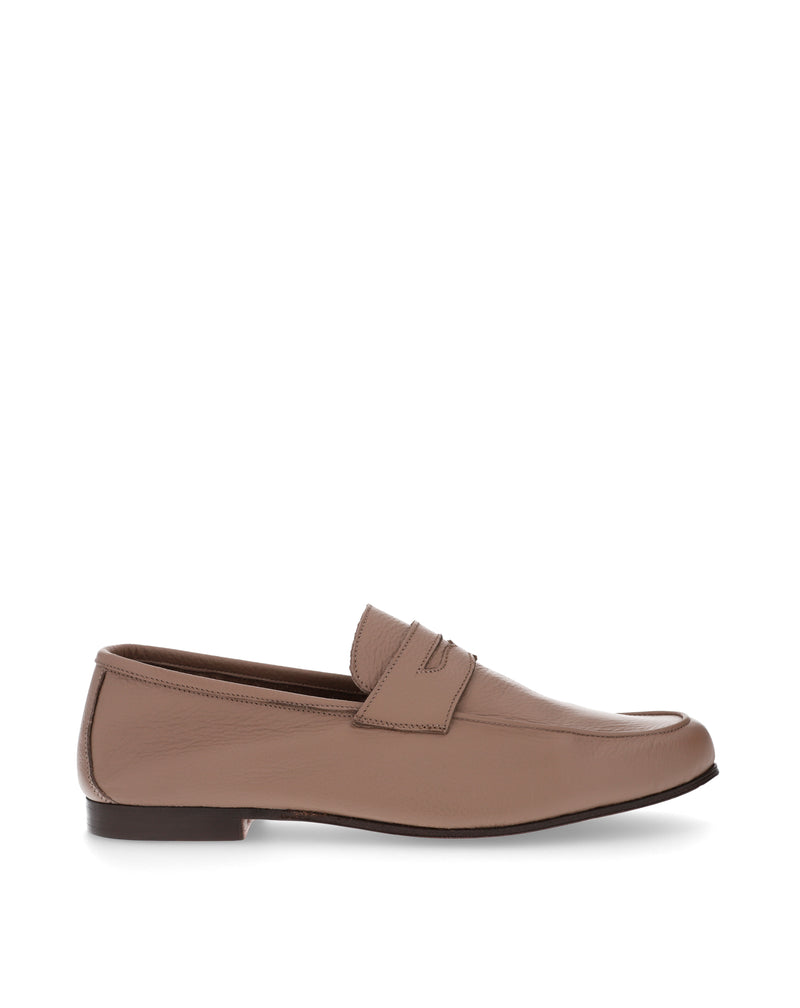 Taupe ARLES soft penny loafer