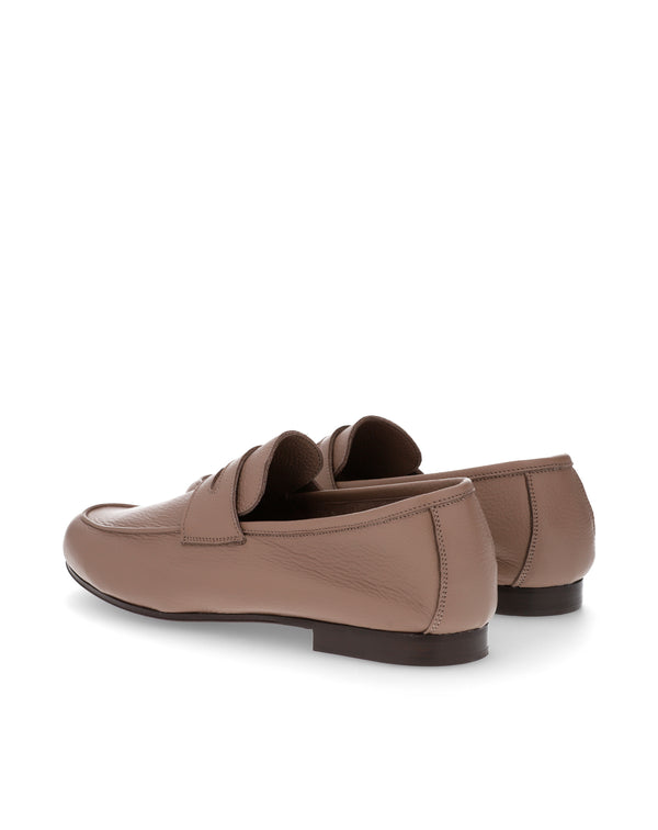 Taupe ARLES soft penny loafer