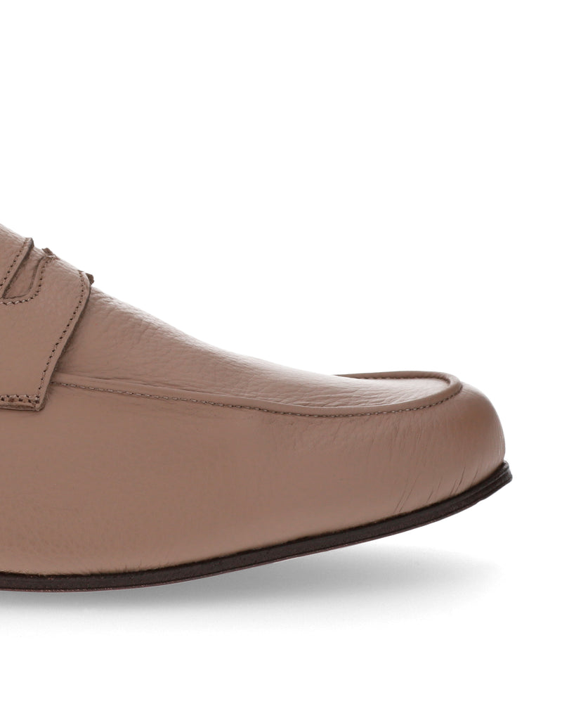 Taupe ARLES soft penny loafer