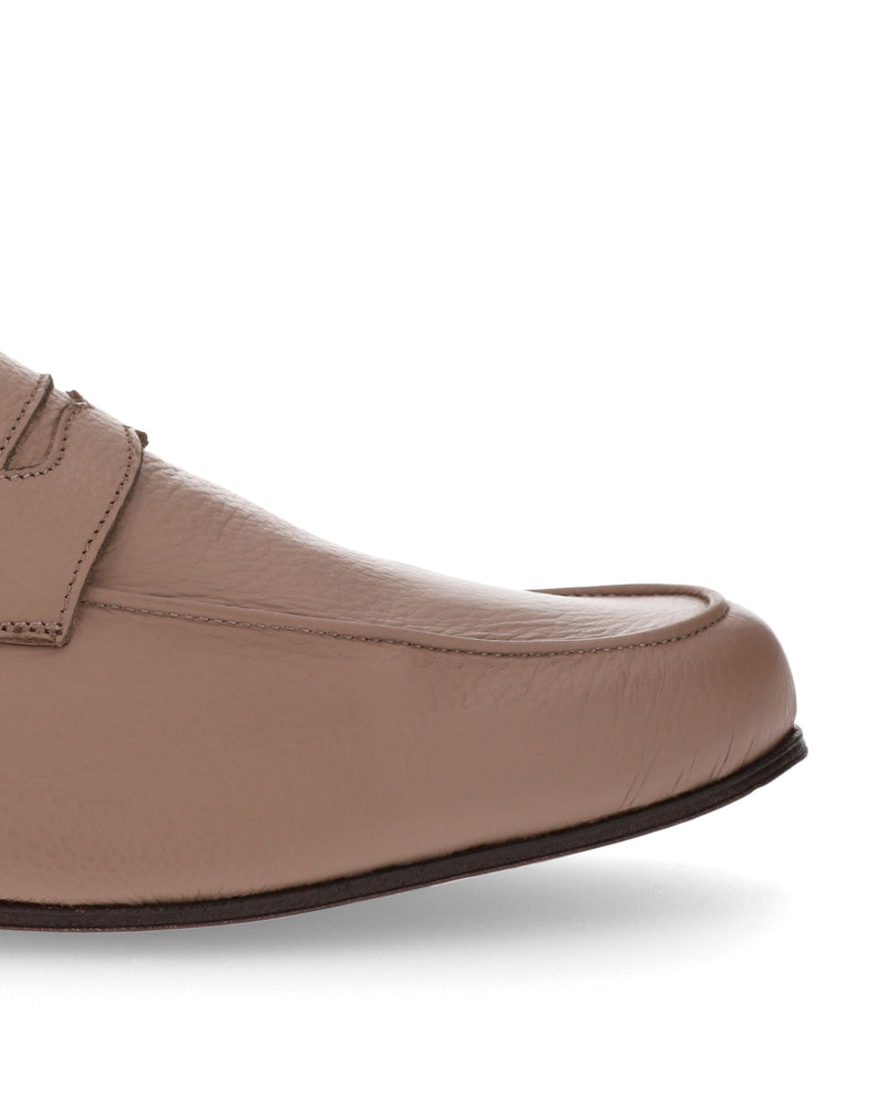 Mocassin souple ARLES en cuir de cerf BEIGE