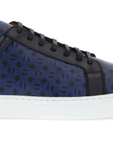 Blue printed logo ORTON sneakers