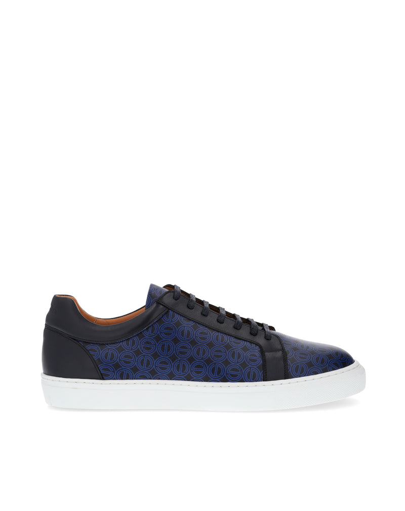 Blue printed logo ORTON sneakers