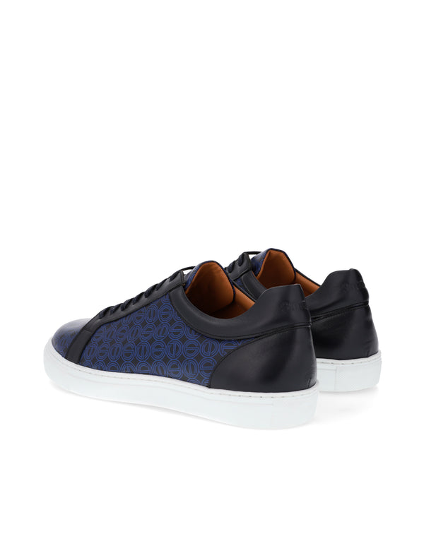 Blue printed logo ORTON sneakers