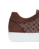 Brown printed logo ORTON sneakers