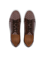 Brown printed logo ORTON sneakers