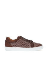 Brown printed logo ORTON sneakers