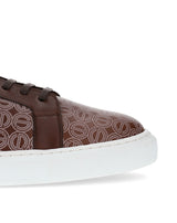 Brown printed logo ORTON sneakers