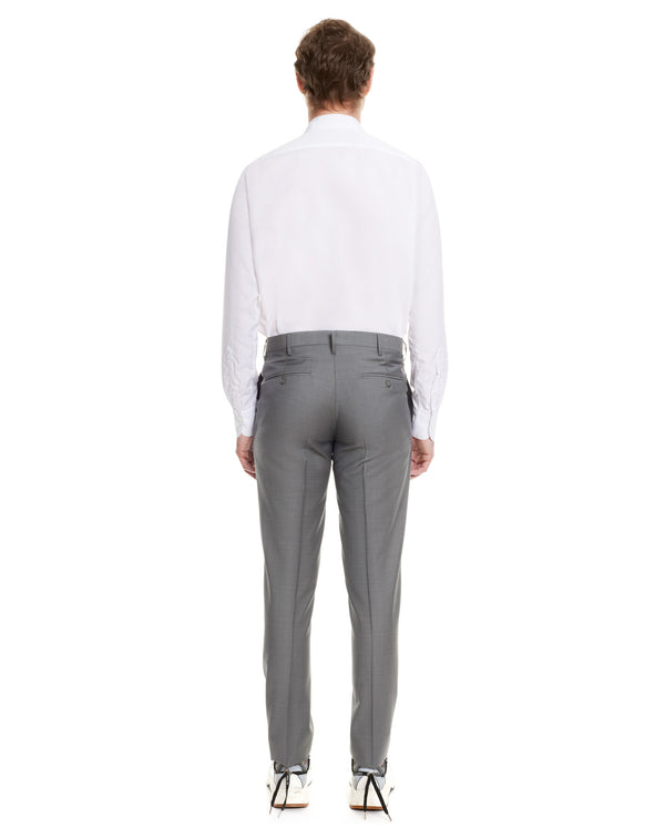 Light grey ENCIO fitted pant