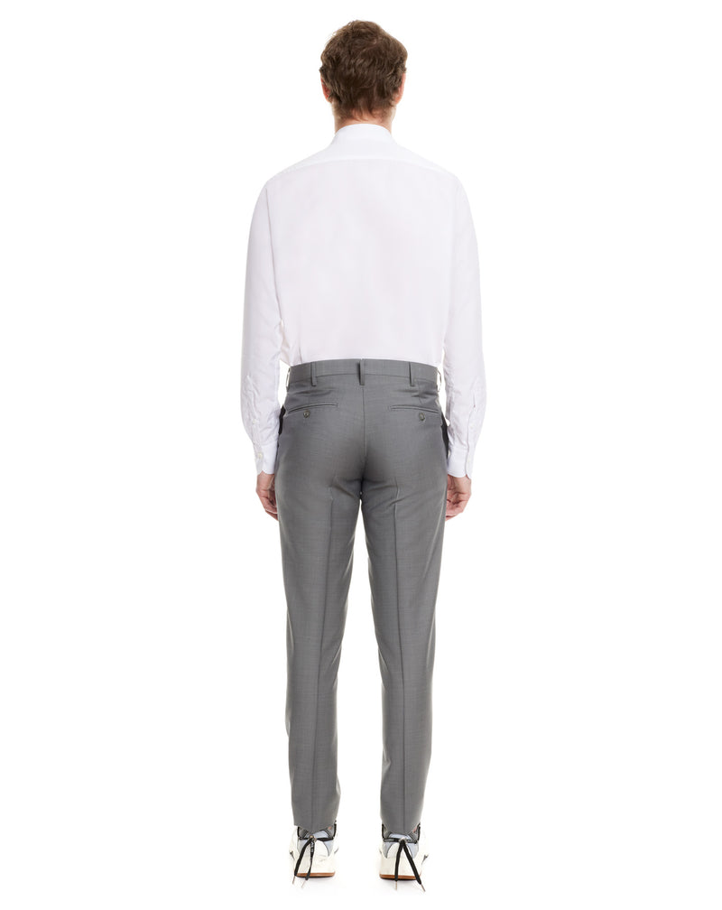 Light grey ENCIO fitted pant