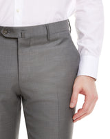 Light grey ENCIO fitted pant