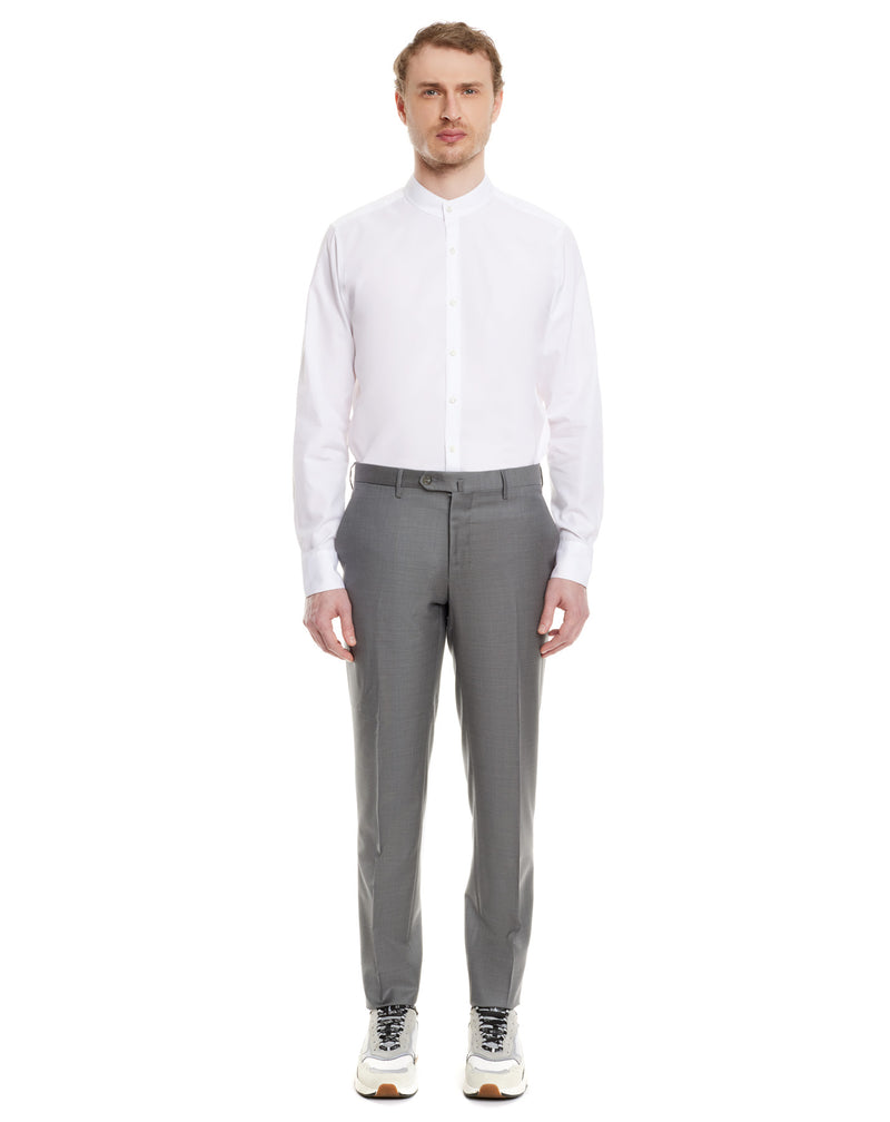 Light grey ENCIO fitted pant