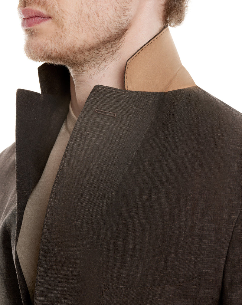 Brown Unstructured MONTECARLO jacket