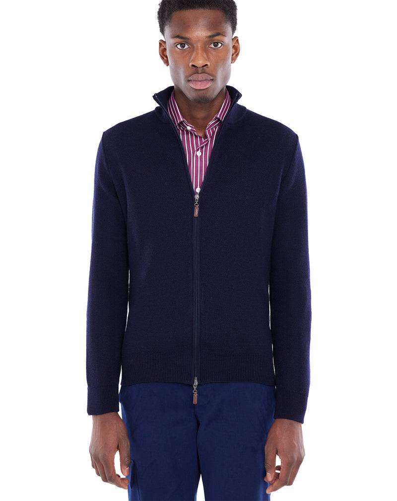 Cardigan ANATOLE bleu marine