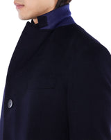 Navy HARVEY cashmere coat