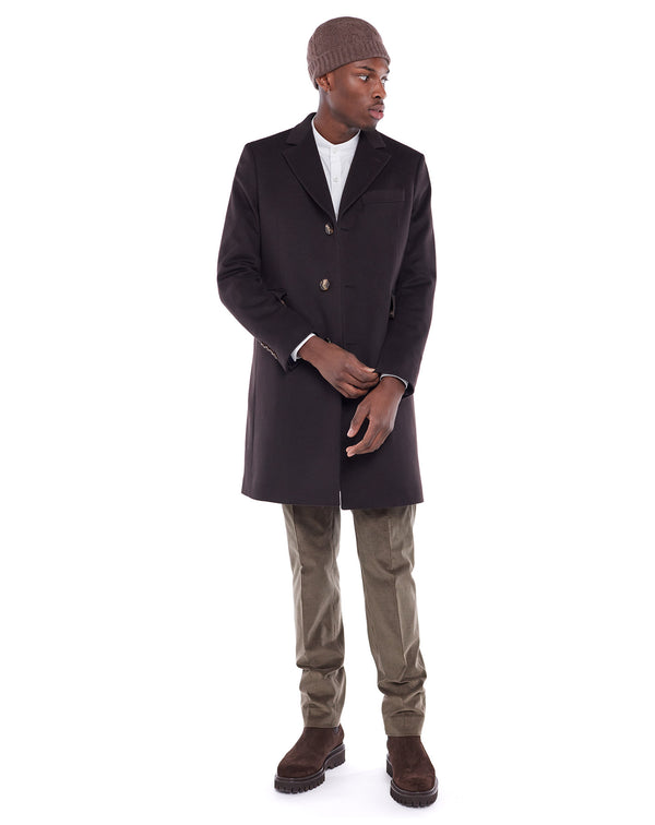Brown HARVEY wool coat