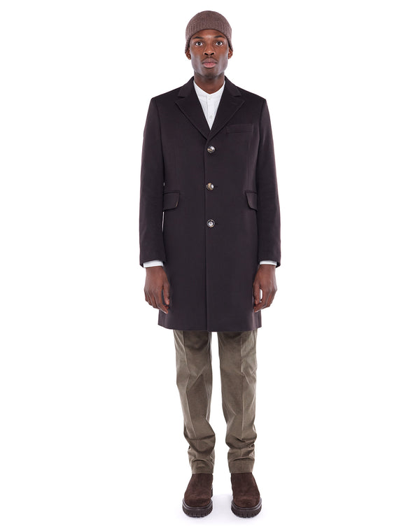 Brown HARVEY wool coat