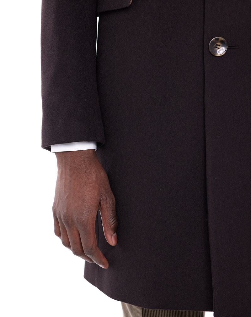 Brown HARVEY wool coat