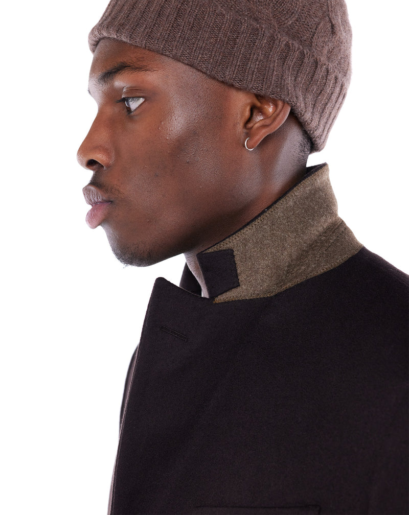 Brown HARVEY wool coat