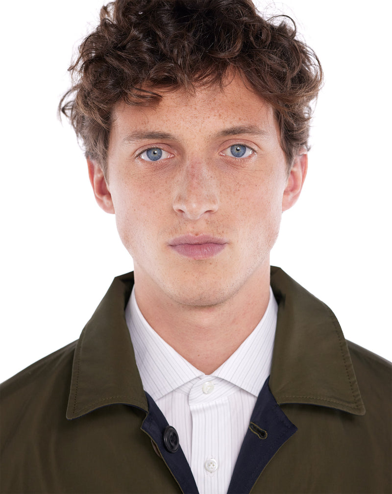 Navy/Khaki HUBERT reversible raincoat