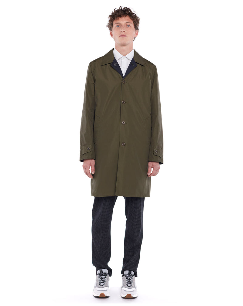 Navy/Khaki HUBERT reversible raincoat