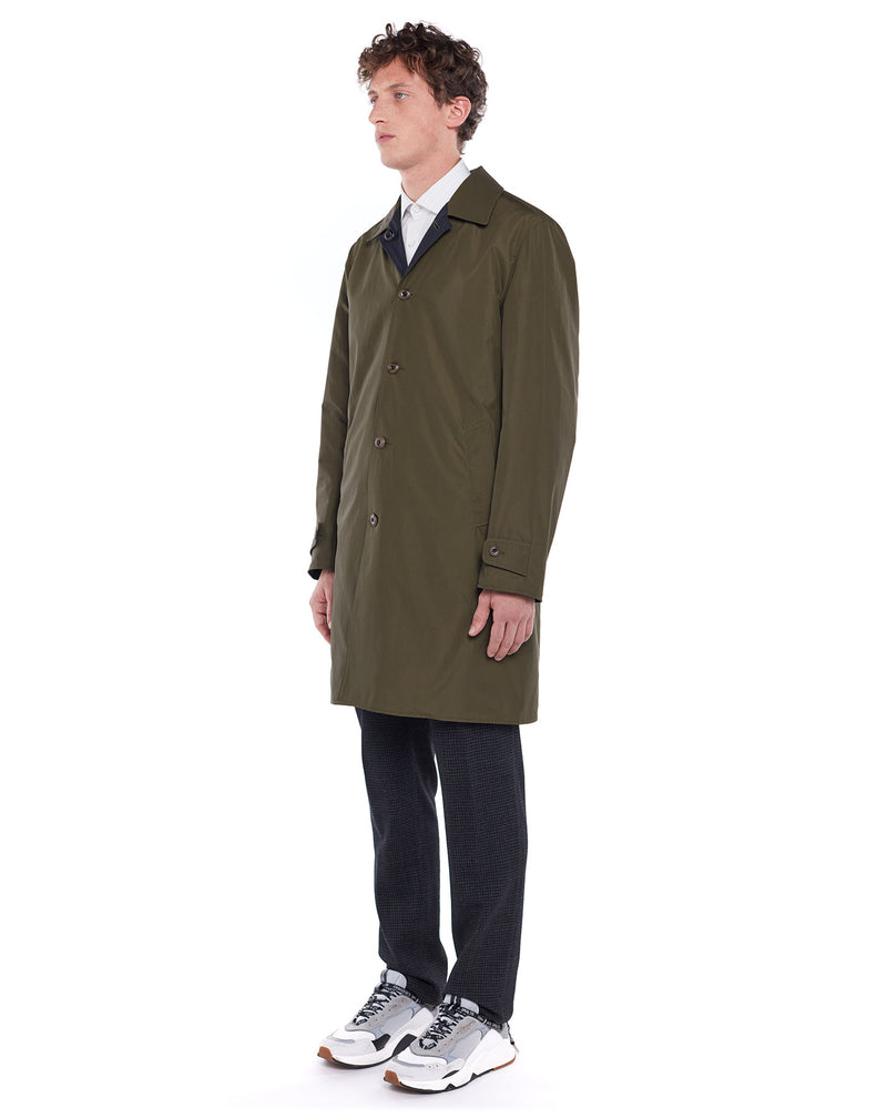 Navy/Khaki HUBERT reversible raincoat