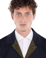 Navy/Khaki HUBERT reversible raincoat