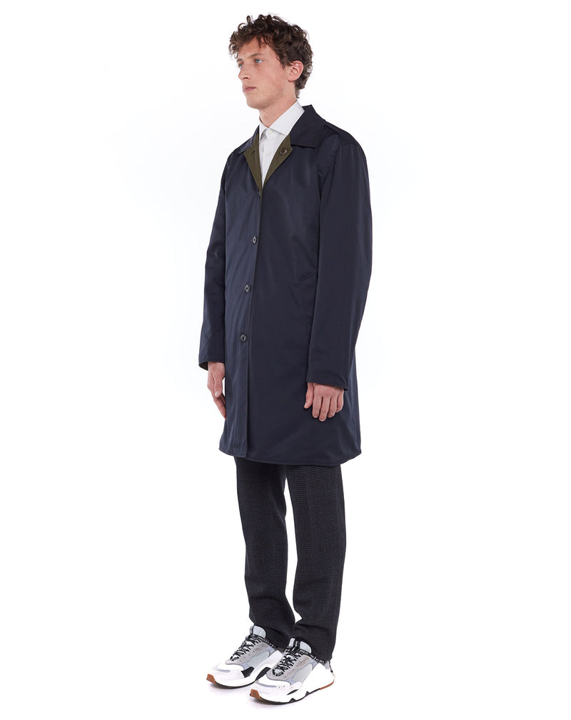 Navy/Khaki HUBERT reversible raincoat