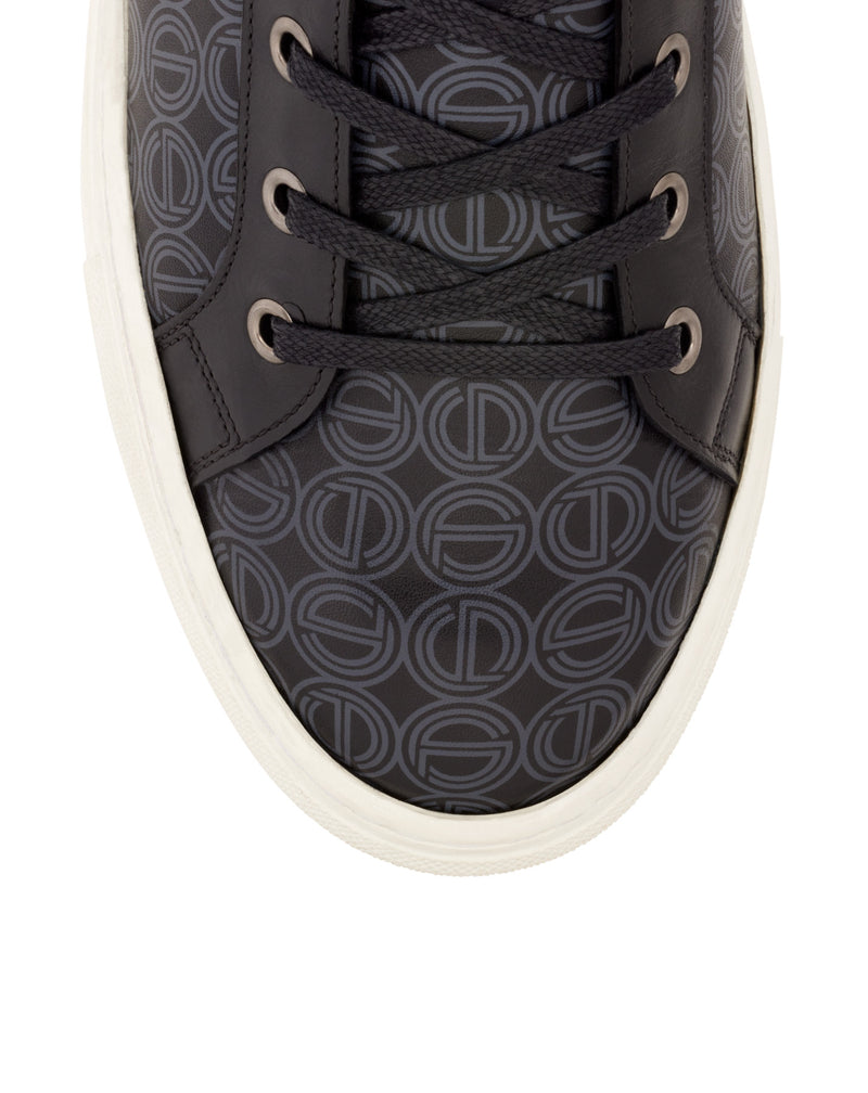 Black high-top printed logo ORTON2 sneakers