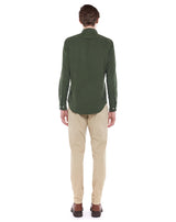 Beige tennis striped ALBERT pant Super 120S