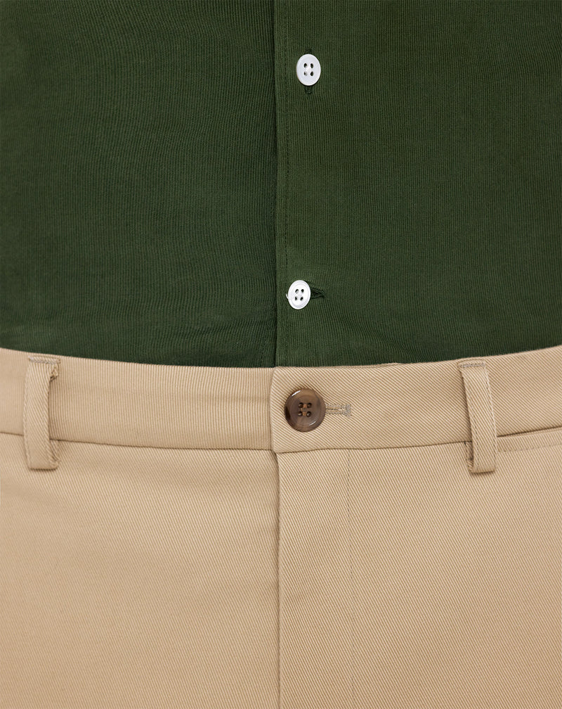 Beige tennis striped ALBERT pant Super 120S