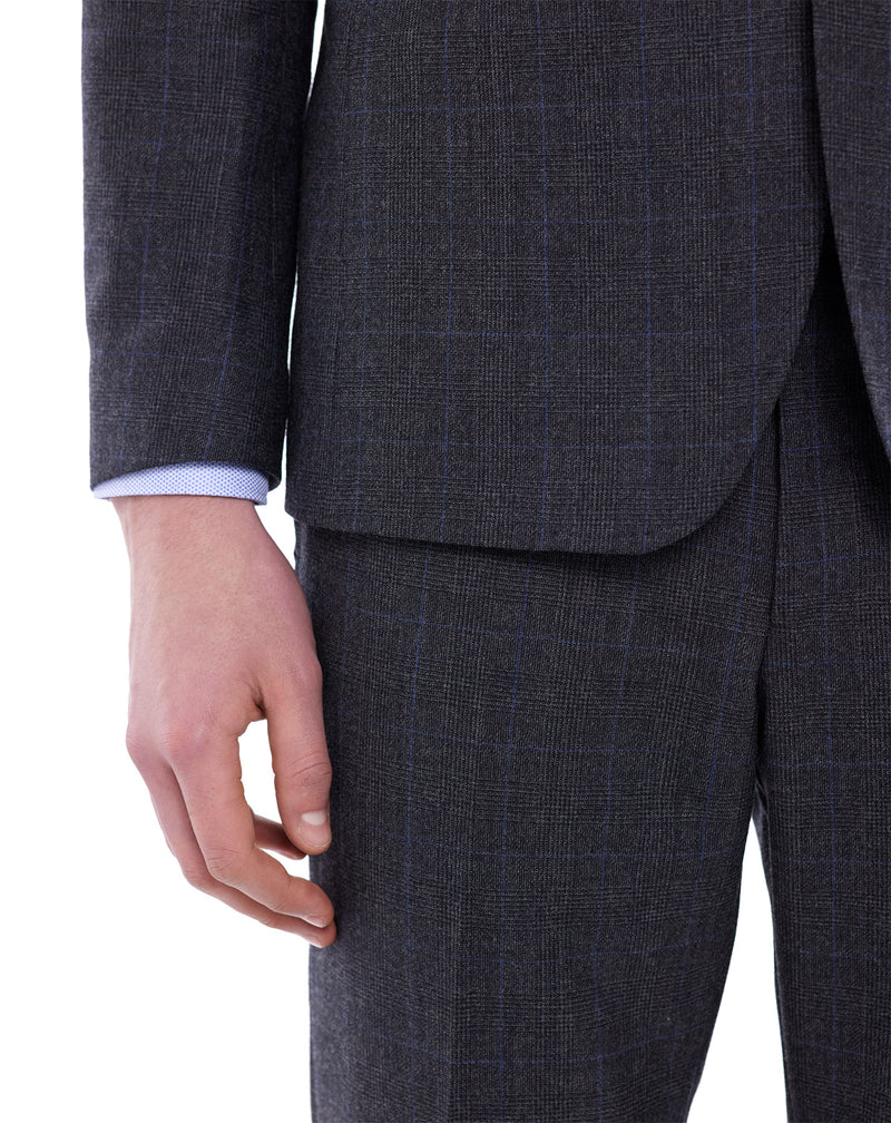 Prince of Wales peaked lapel Caprio suit